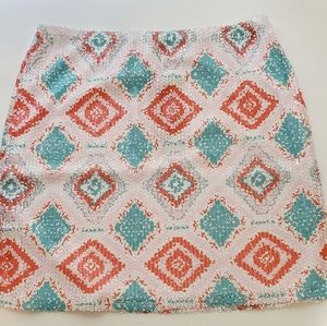 Francesca's Collection Stunning Sequin  Skirt